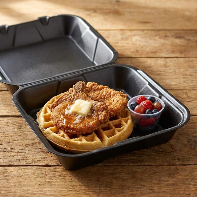 Pork Chop and Waffle Heritage Plate.