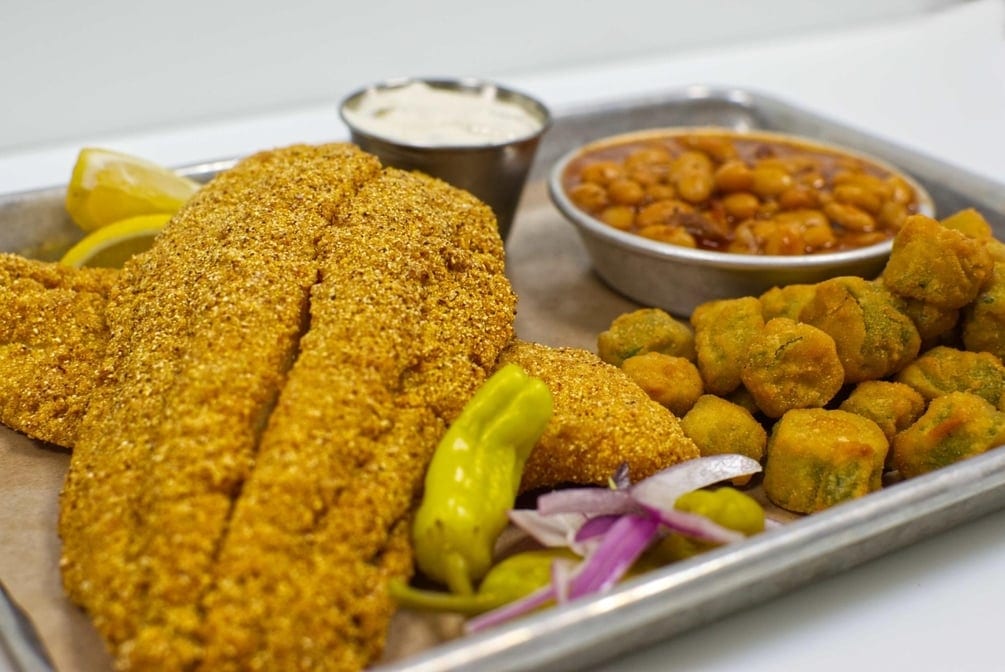 Heritage Catch Catfish Nugget Dinner.