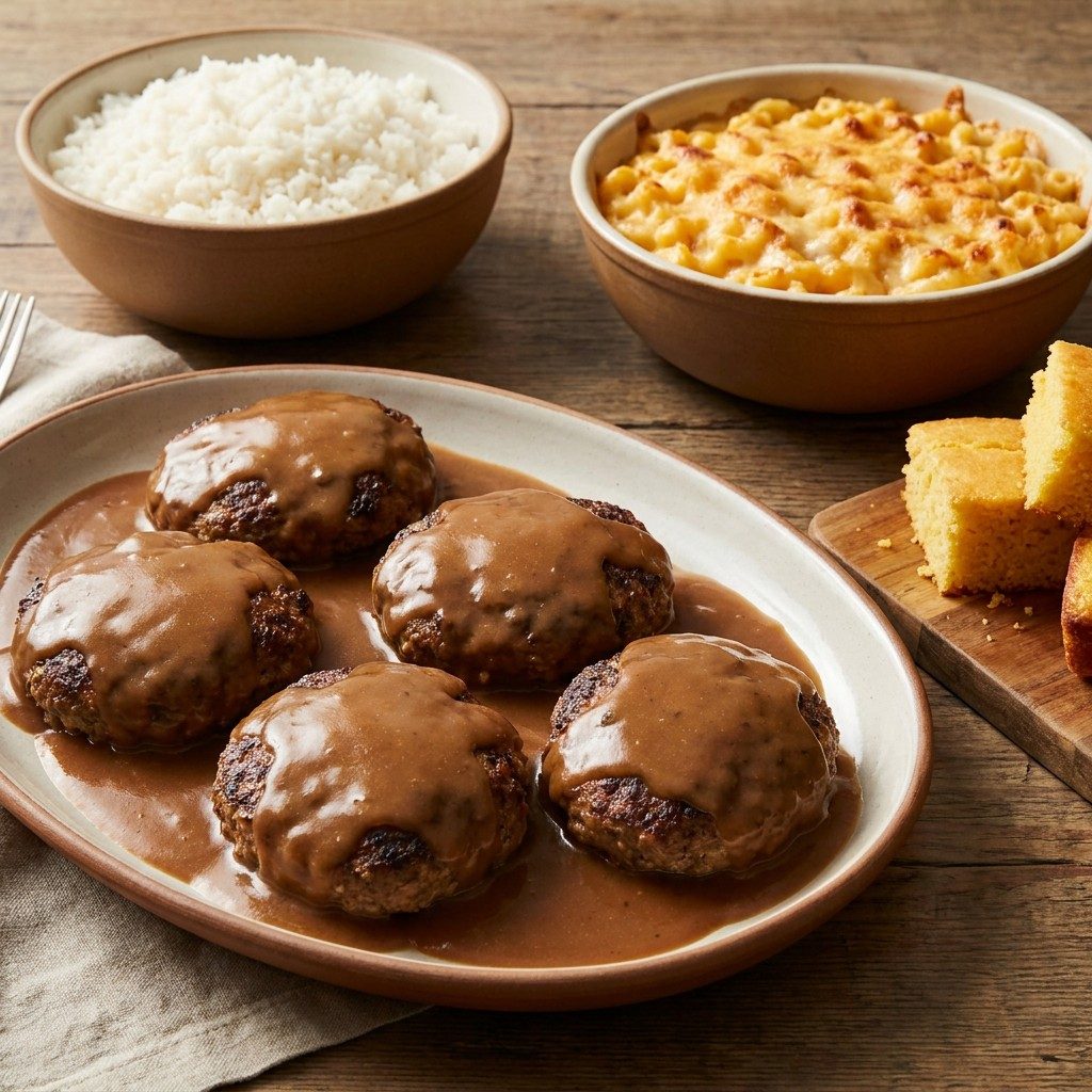 Hamburger Steak Family Feast.