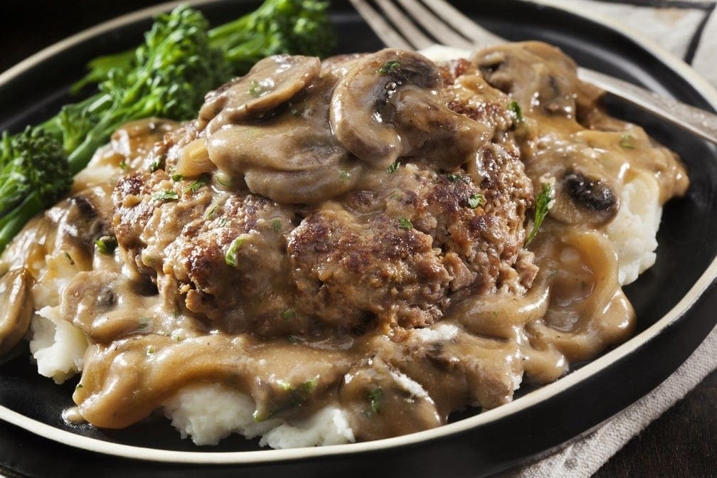 Hamburger Steak Heritage Plate.