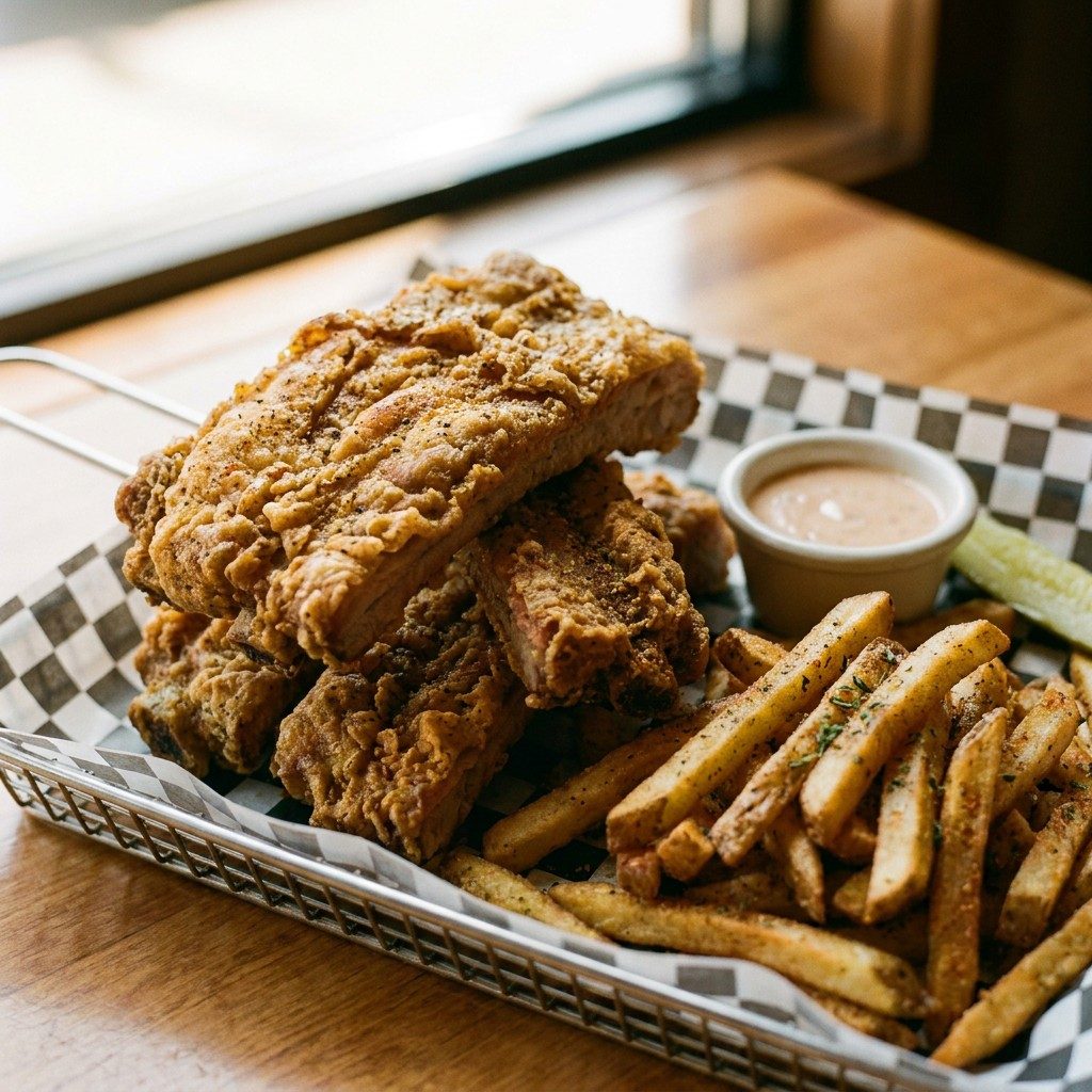 2pc Fried Rib.