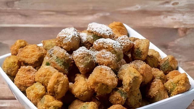 Battered Okra.