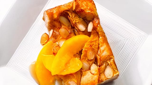 Homemade Peach Cobbler.