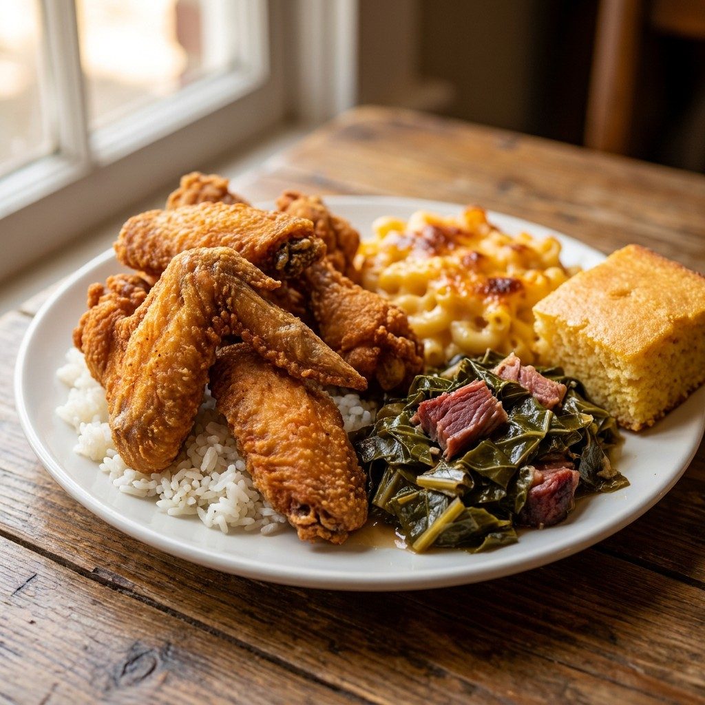 6pc Whole Wing Heritage Plate.
