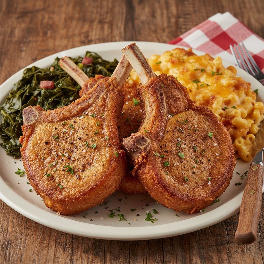 Pork Chop Heritage Plate.